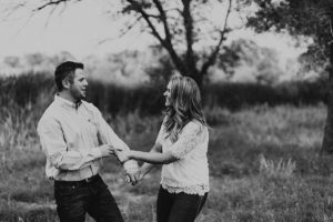 playful engagement photos