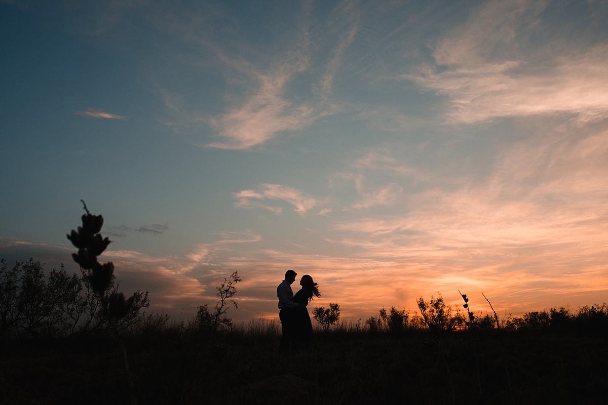 lubbock engagement photos at sunset